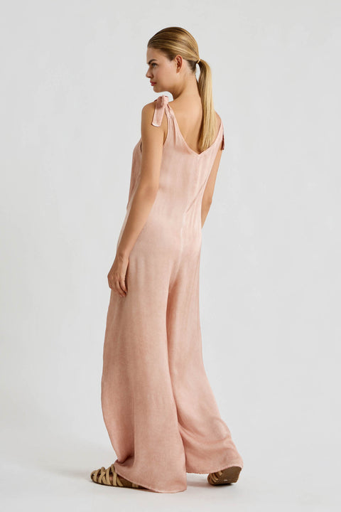 Ολόσωμη φόρμα σε σατέν viscose garment dyed