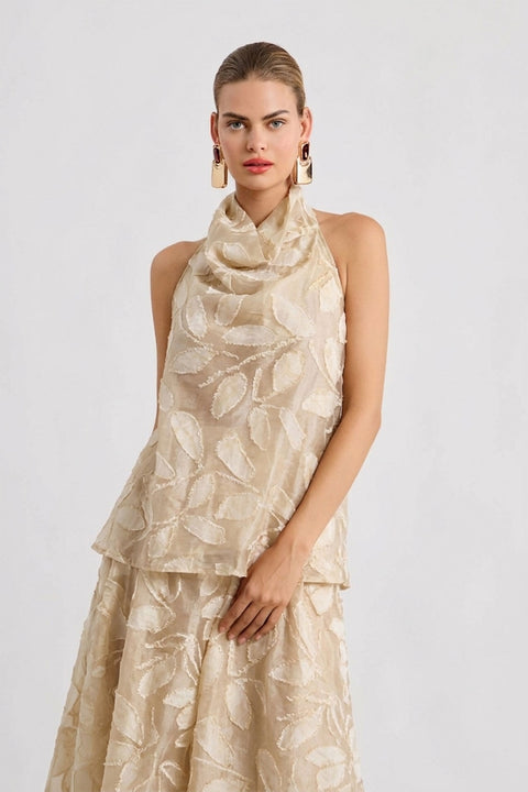 Dévoré halter top με εξώπλατη