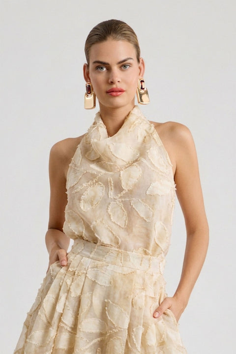 Dévoré halter top με εξώπλατη