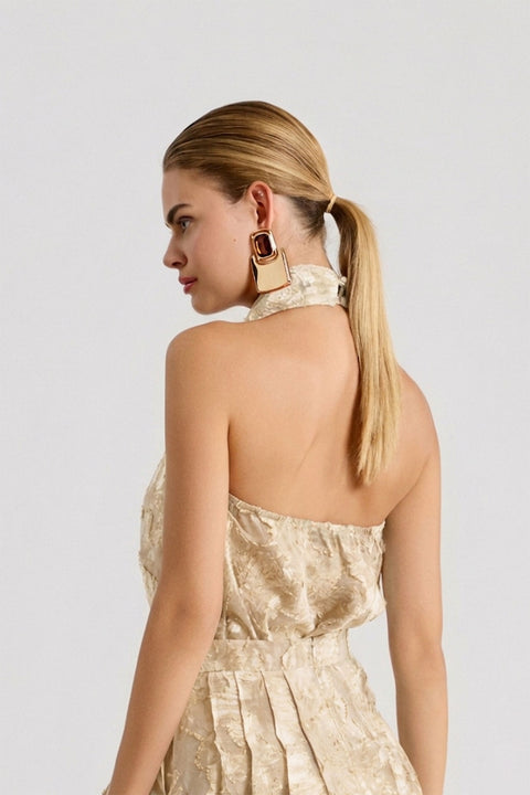 Dévoré halter top με εξώπλατη