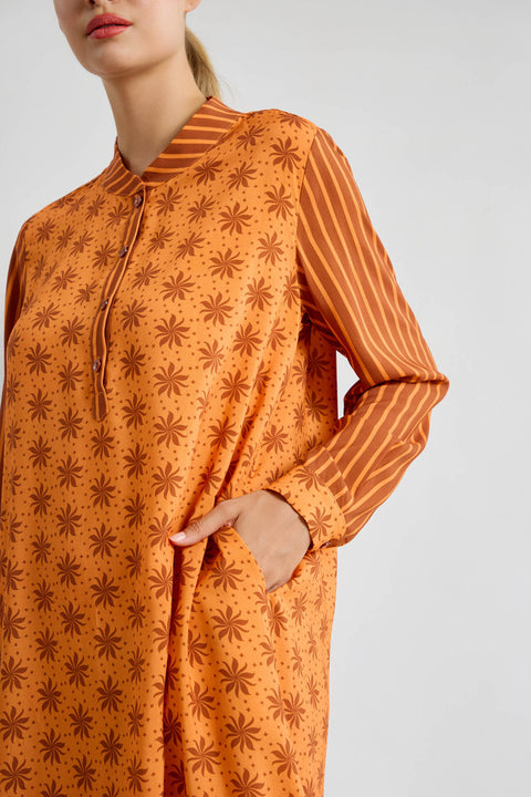 Mix Prints mini φόρεμα με ΜΑΟ ΓΙΑΚΑ