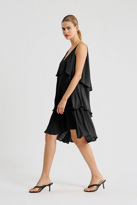Αέρινο mini φόρεμα με layers