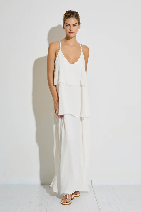 Maxi Φόρεμα με Layered Βολάν