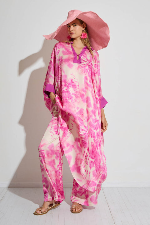 Maxi Καφτάνι με Splash Print