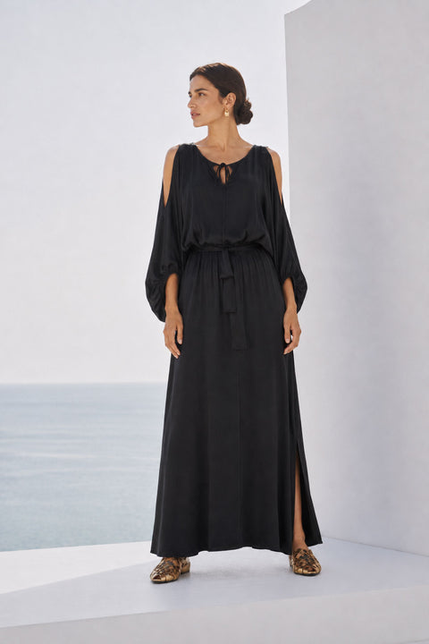 Maxi silk dress