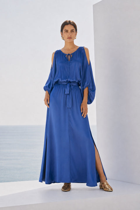 Maxi silk dress
