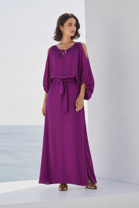Maxi silk dress