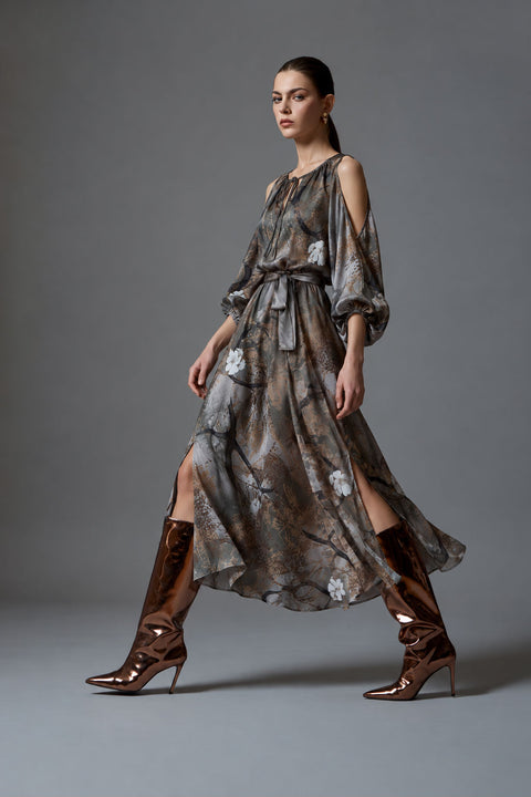 Maxi silk dress