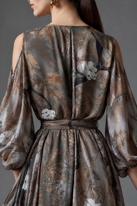 Maxi silk dress