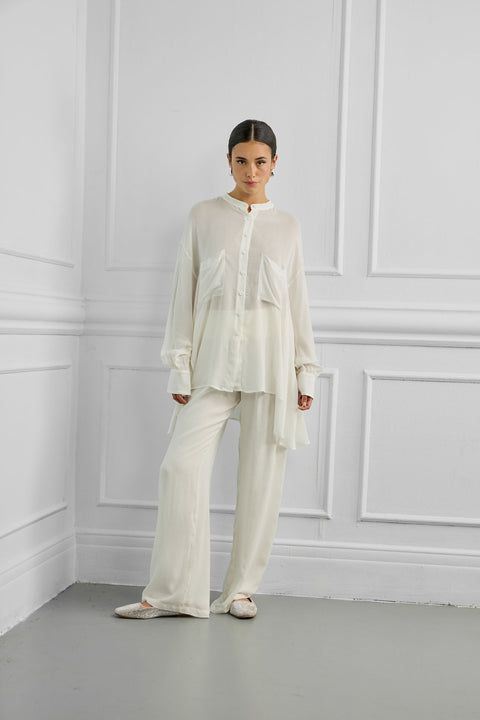 Oversized αέρινη πουκαμίσα από 100% Viscose