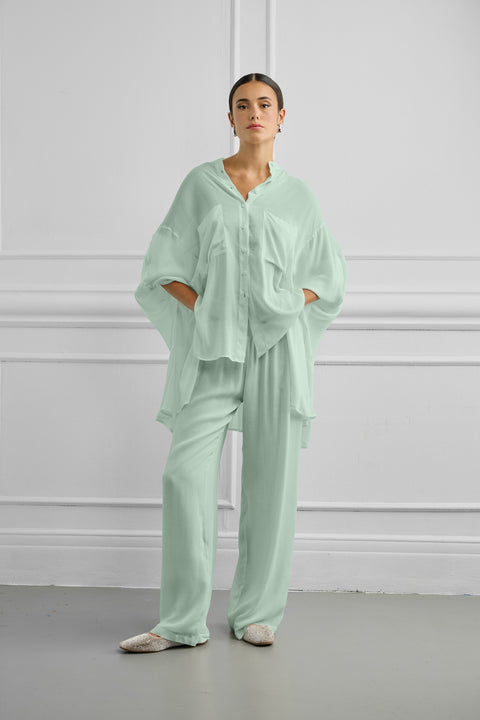 Oversized αέρινη πουκαμίσα από 100% Viscose