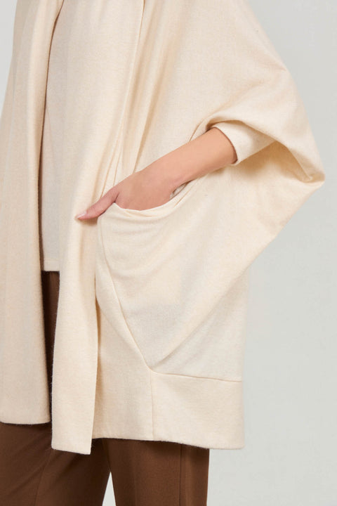 Oversized ζακέτα με φαρδιά φάσα γιακά
