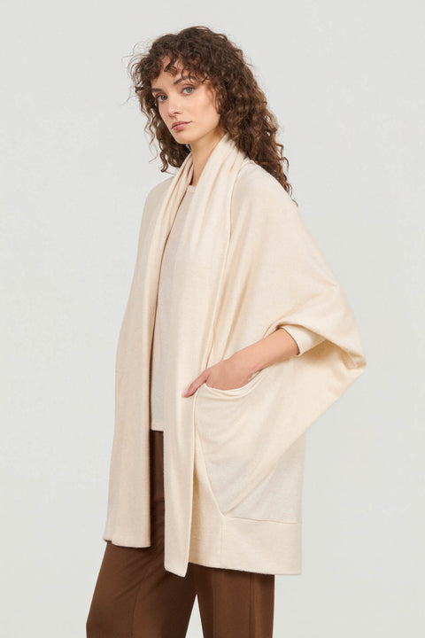Oversized ζακέτα με φαρδιά φάσα γιακά