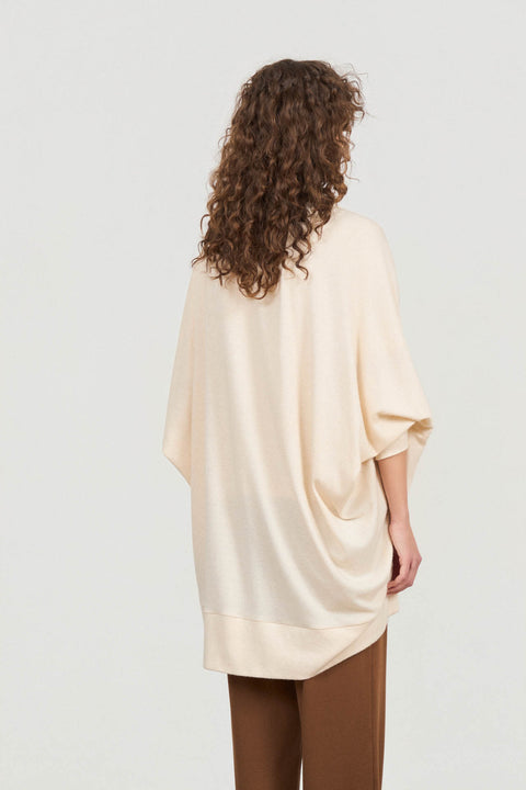 Oversized ζακέτα με φαρδιά φάσα γιακά