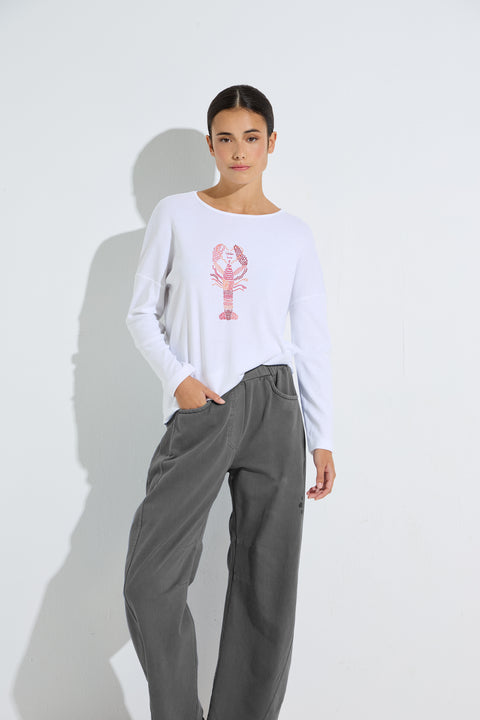 Women's Pants in loose fit and elastic waistband