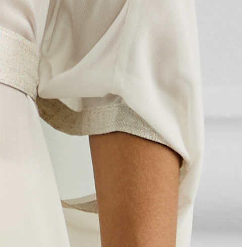 Women's Lightweight Coat with Metallic Details 