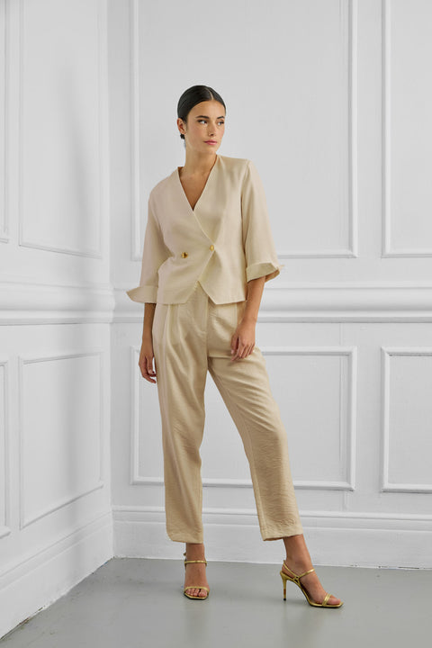 Women's Straight-Leg Pants in Viscose 