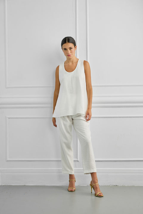Women's Straight-Leg Pants in Viscose 