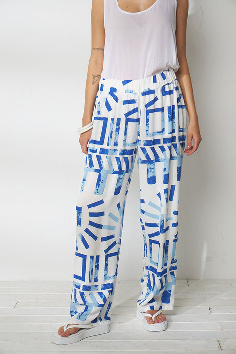 Παντελόνα oversize με Γεωμετρικά Prints