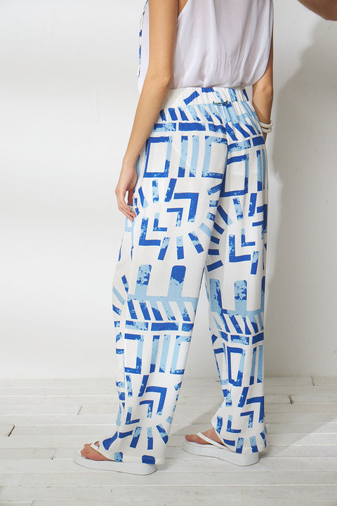 Παντελόνα oversize με Γεωμετρικά Prints