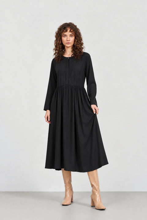 Oversized μαξι φόρεμα με κρυφή πατιλέτα.