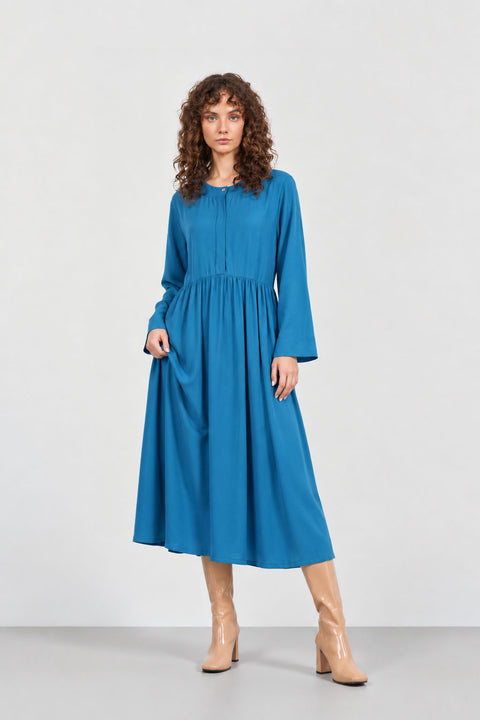 Oversized μαξι φόρεμα με κρυφή πατιλέτα.