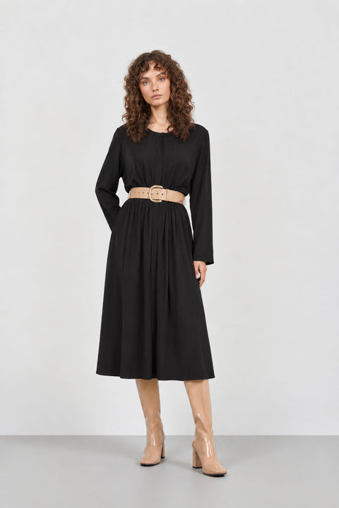 Oversized μαξι φόρεμα με κρυφή πατιλέτα.