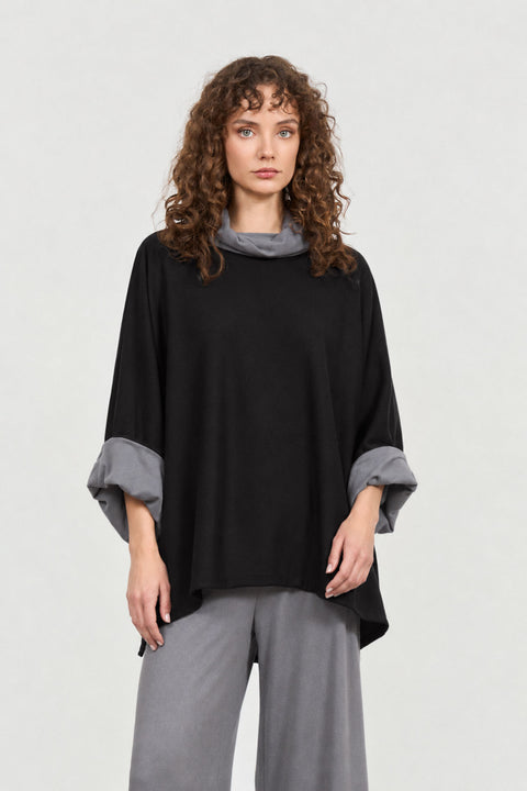 Oversized μπλούζα διπλής όψης
