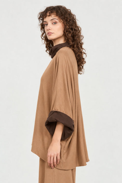 Oversized μπλούζα διπλής όψης