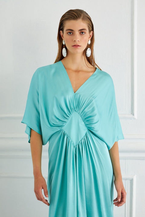 Viscose φόρεμα σε υπέροχο σχέδιο Σύνθεση 60% VISCOSE - 40% RAYON | από το 1986 σχεδιάζουμε και παράγουμε τα ρούχα μας στην Ελλάδα | Semiology.gr | 210 3416 320