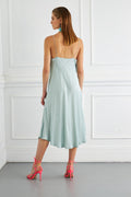 Φόρεμα lingerie σε υπέροχο χρώμα aqua Σύνθεση 100% VISCOSE | Semiology.gr | 210 3416 320