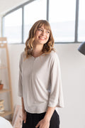 Blouse with trocar sleeves