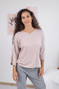 Blouse with trocar sleeves