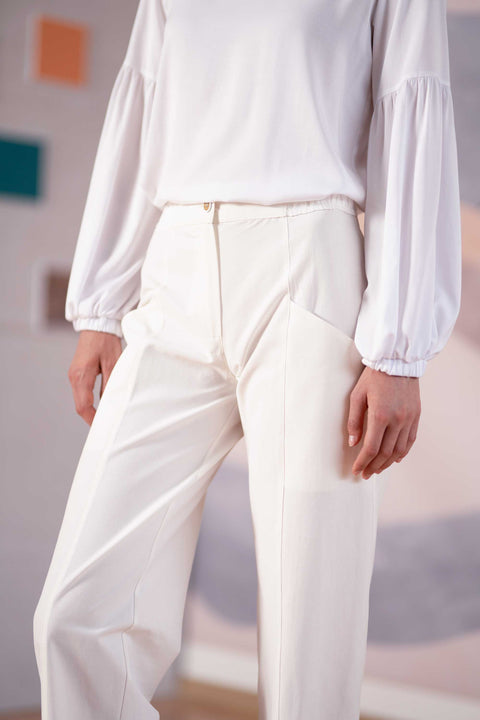 Μακρυμάνικη μπλούζα με λαιμόκοψη